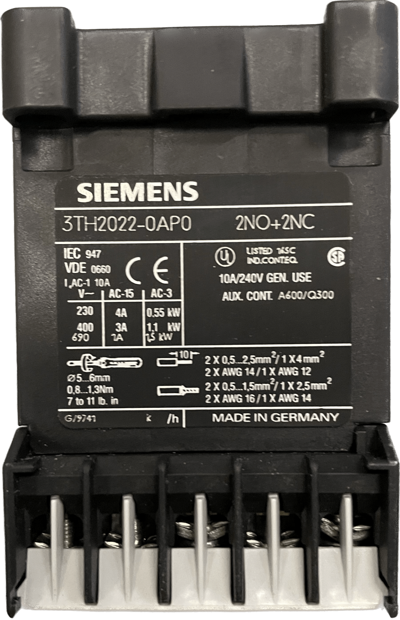 Siemens Hilfsschütz 3TH2022-0AP0 - #product_category# | Klenk Maschinenhandel