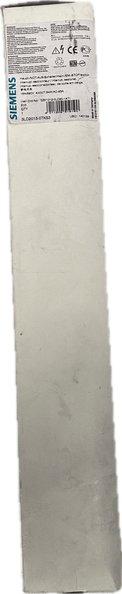 Siemens Lasttrennschalter 3LD2013-OTK53 - #product_category# | Klenk Maschinenhandel