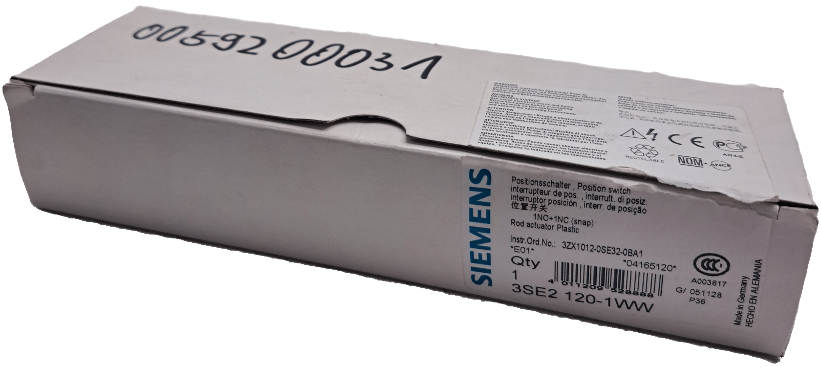 Siemens Positionsschalter 3SE2120-1WW - #product_category# | Klenk Maschinenhandel