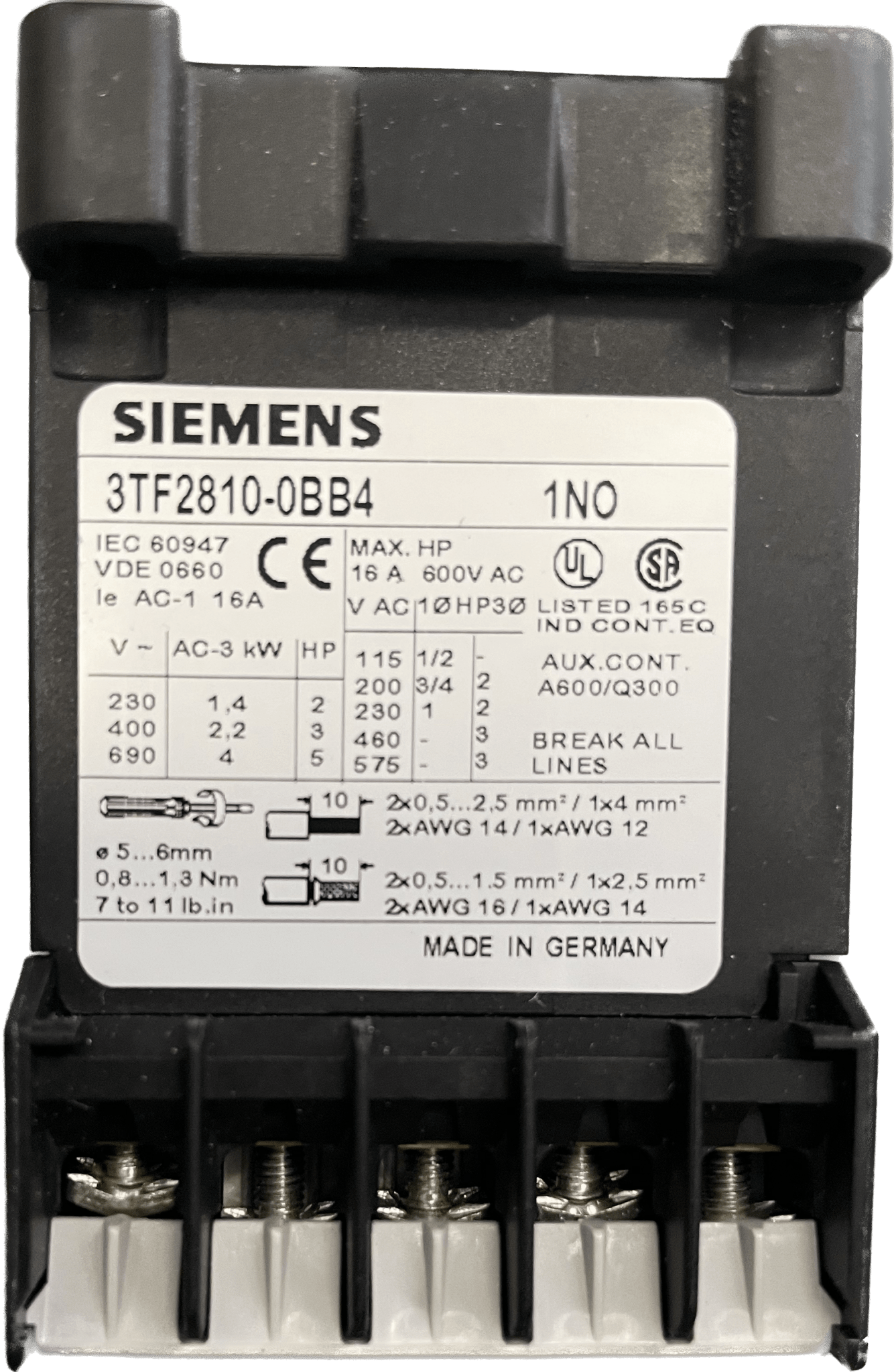 Siemens Schütz, Baugröße 00 3TF2810-0BB4 - #product_category# | Klenk Maschinenhandel