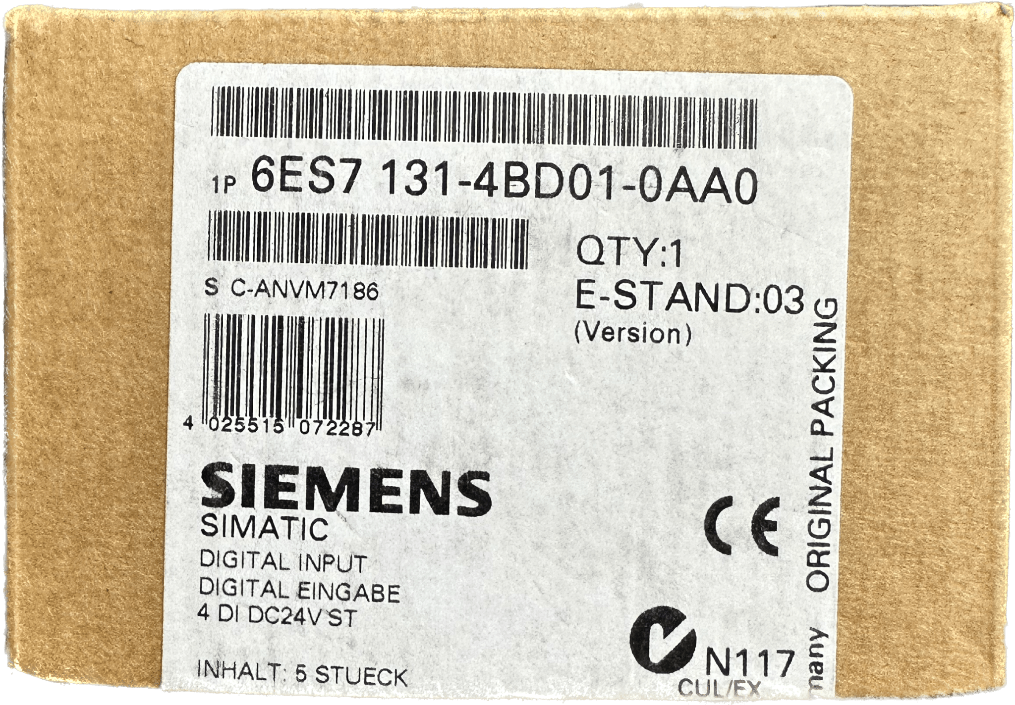 Siemens SIMATIC DP 6ES7 131-4BD01-0AA0 - #product_category# | Klenk Maschinenhandel