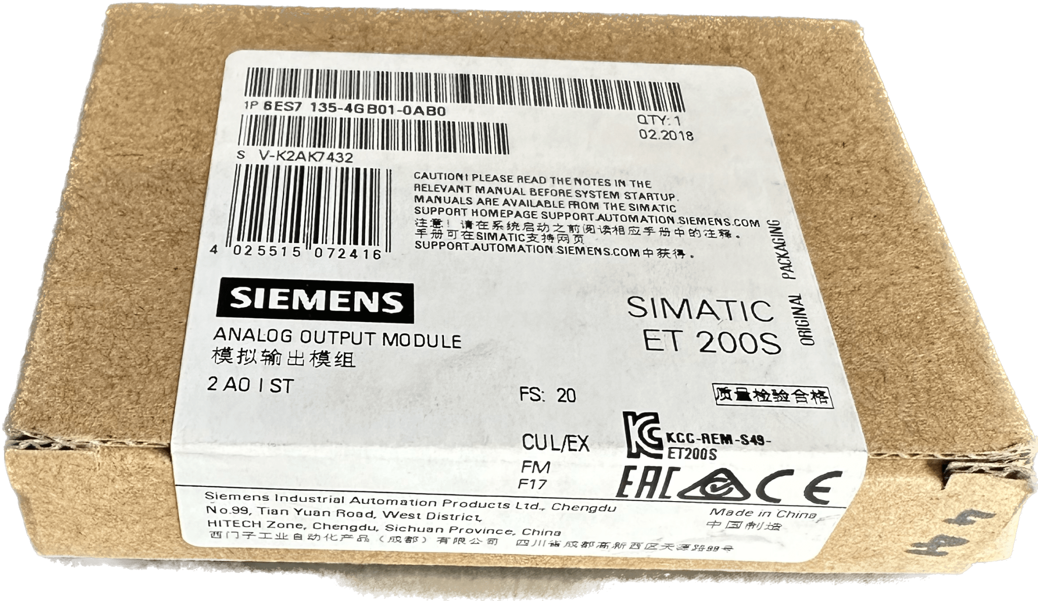 Siemens SIMATIC DP 6ES7135-4GB01-0AB0 - #product_category# | Klenk Maschinenhandel