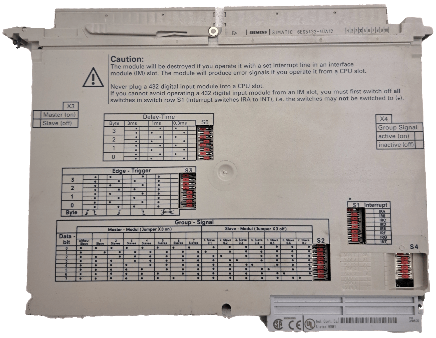 Siemens SIMATIC S5 6ES5432-4UA12 - #product_category# | Klenk Maschinenhandel