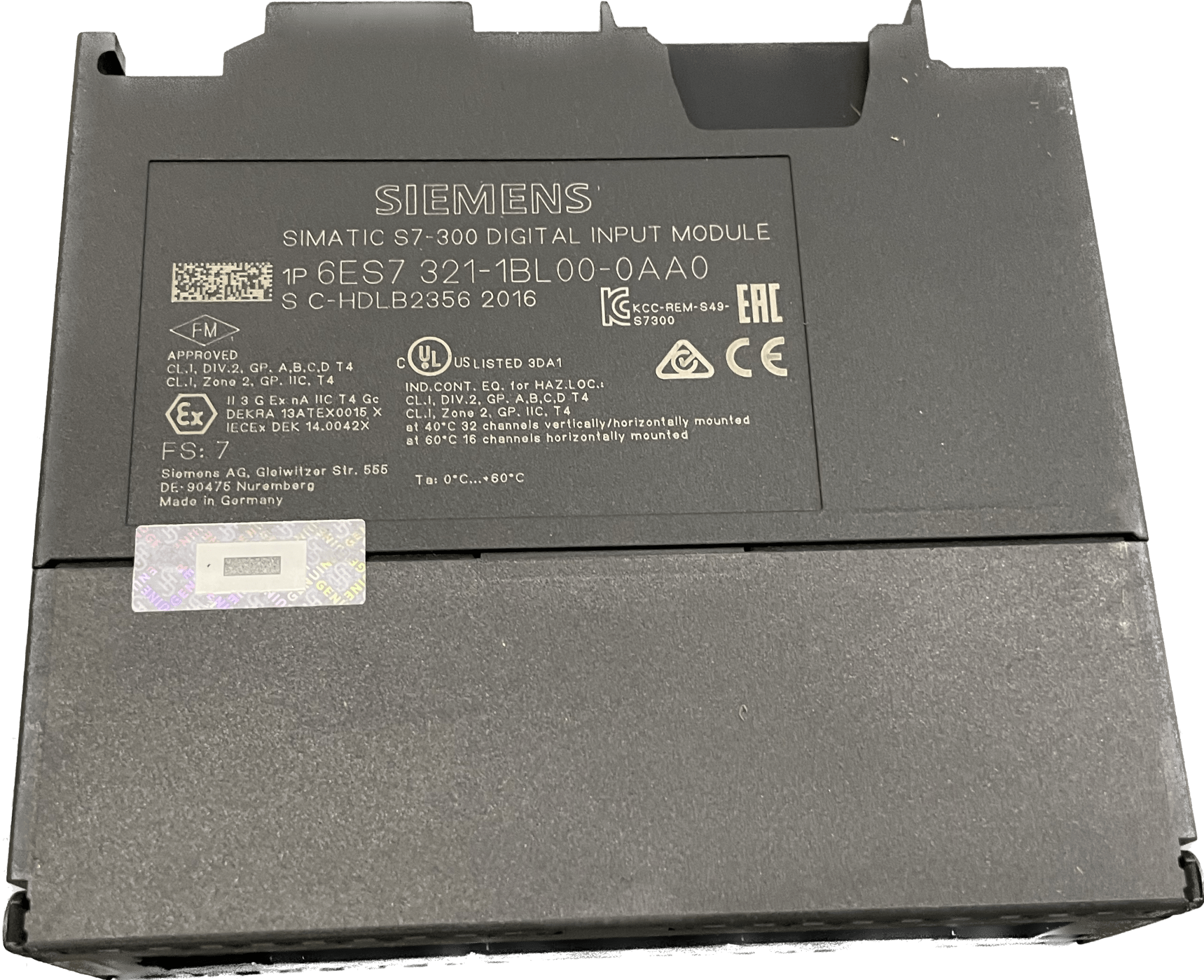 Siemens SIMATIC S7-300, digital input SM 321 6ES7321-1BL00-0AA0 Siemens SIMATIC S7-300, digital input SM 321 6ES7321-1BL00-0AA0