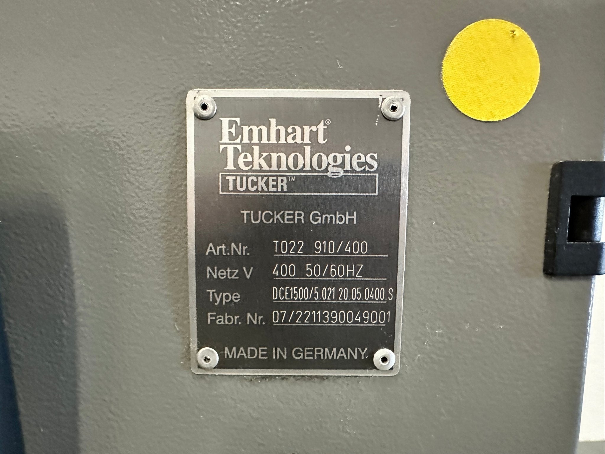 Stanley / Emhart Tucker DCE1500 mit ETF21D - #product_category# | Klenk Maschinenhandel