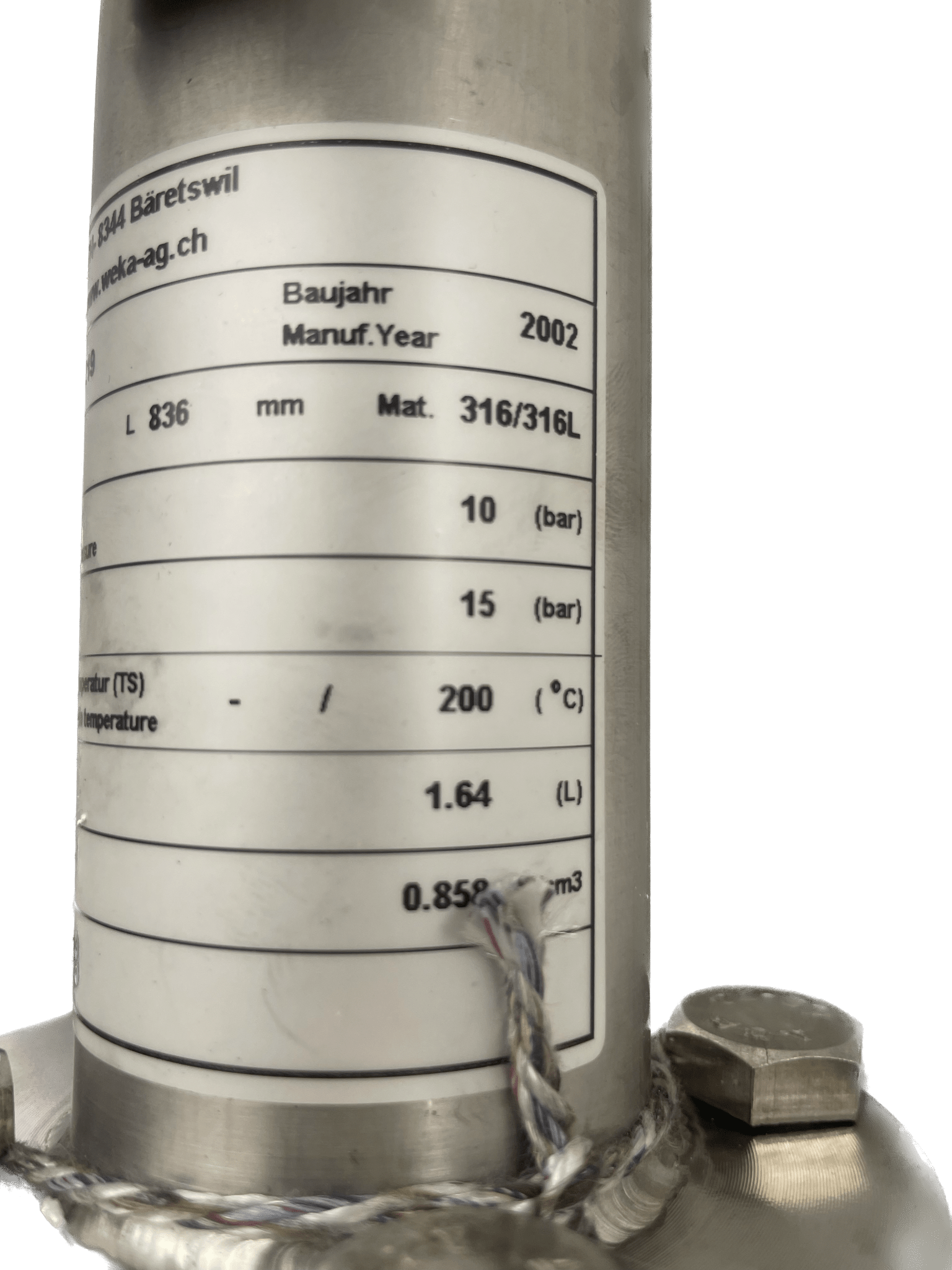 Weka AG Magnet-Niveauanzeiger für Drücke 154219 TYP 34300-A - #product_category# | Klenk Maschinenhandel