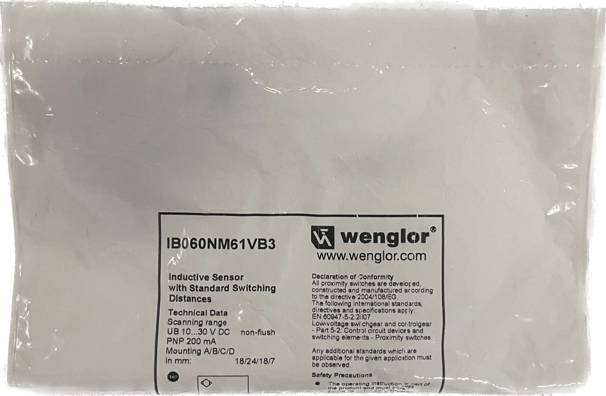 Wenglor IB060NM61VB3 - #product_category# | Klenk Maschinenhandel